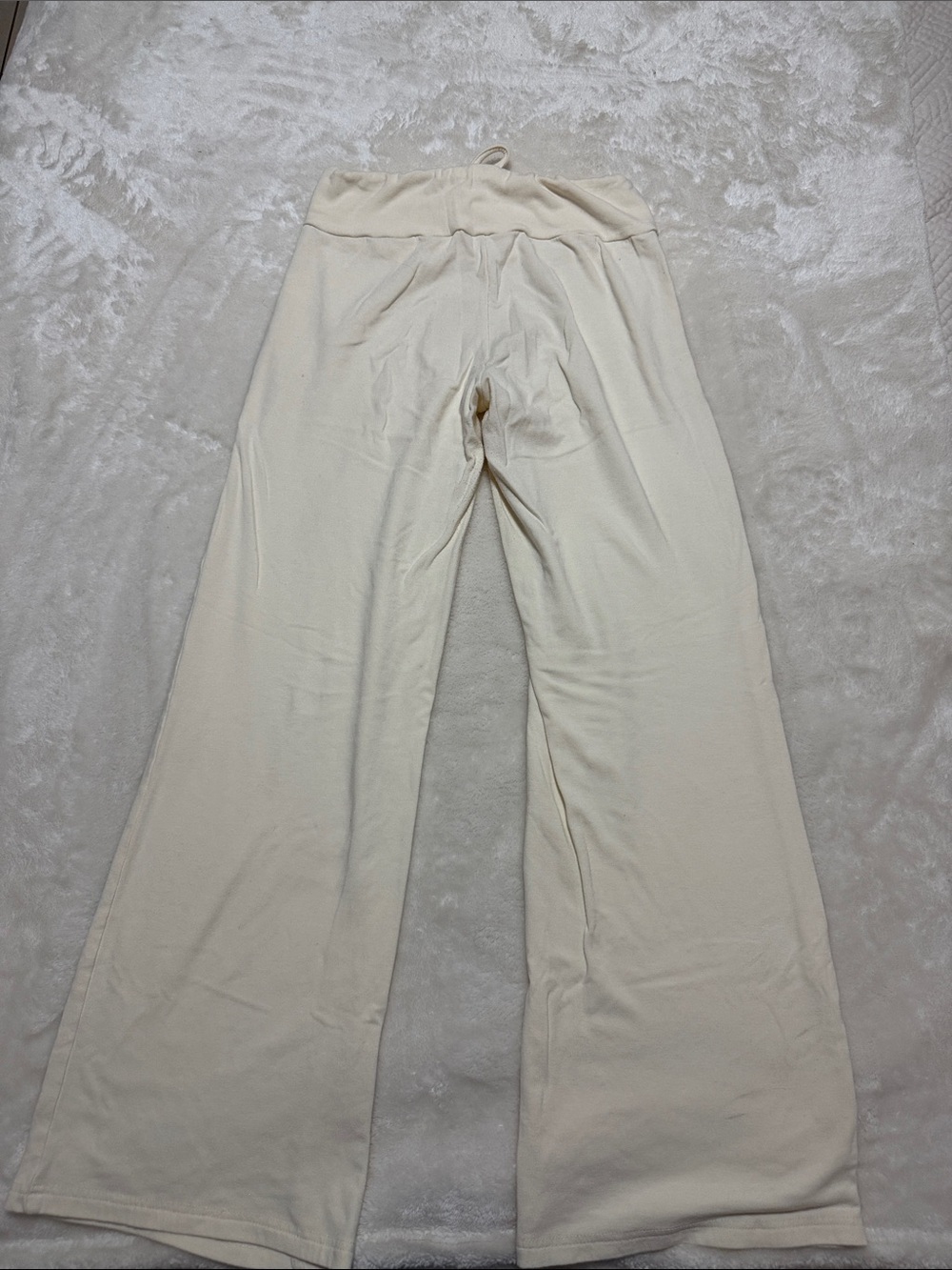 Amazon Cream Drawstring Lounge Pants - Picture 3 of 4